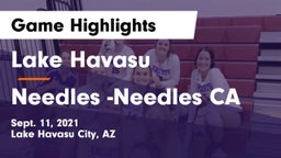 Lake Havasu  vs Needles -Needles CA Game Highlights - Sept. 11, 2021