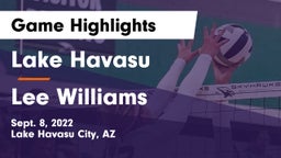 Lake Havasu  vs Lee Williams  Game Highlights - Sept. 8, 2022