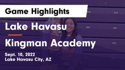 Lake Havasu  vs Kingman Academy  Game Highlights - Sept. 10, 2022