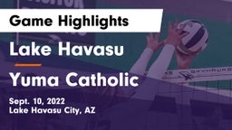 Lake Havasu  vs Yuma Catholic  Game Highlights - Sept. 10, 2022