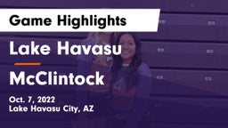 Lake Havasu  vs McClintock  Game Highlights - Oct. 7, 2022