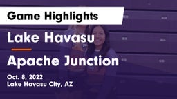 Lake Havasu  vs Apache Junction  Game Highlights - Oct. 8, 2022
