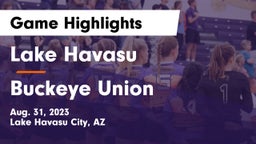Lake Havasu  vs Buckeye Union  Game Highlights - Aug. 31, 2023