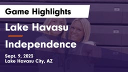 Lake Havasu  vs Independence  Game Highlights - Sept. 9, 2023