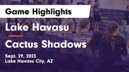 Lake Havasu  vs Cactus Shadows  Game Highlights - Sept. 29, 2023