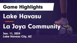 Lake Havasu  vs La Joya Community  Game Highlights - Jan. 11, 2024