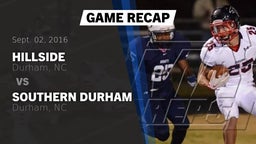 Recap: Hillside  vs. Southern Durham  2016