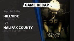 Recap: Hillside  vs. Halifax County  2016