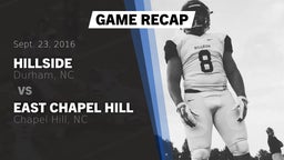 Recap: Hillside  vs. East Chapel Hill  2016