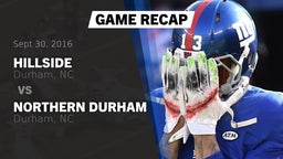 Recap: Hillside  vs. Northern Durham  2016
