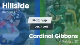 Matchup: Hillside  vs. Cardinal Gibbons  2016