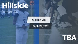 Matchup: Hillside  vs. TBA 2017
