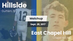 Matchup: Hillside  vs. East Chapel Hill  2017