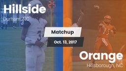 Matchup: Hillside  vs. Orange  2017