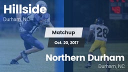 Matchup: Hillside  vs. Northern Durham  2017