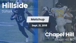 Matchup: Hillside  vs. Chapel Hill  2018