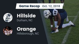 Recap: Hillside  vs. Orange  2018