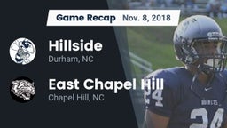 Recap: Hillside  vs. East Chapel Hill  2018