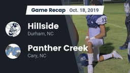 Recap: Hillside  vs. Panther Creek  2019