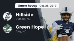 Recap: Hillside  vs. Green Hope  2019