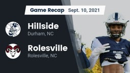 Recap: Hillside  vs. Rolesville  2021