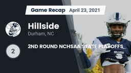 Recap: Hillside  vs. 2ND ROUND NCHSAA STATE PLAYOFFS 2021