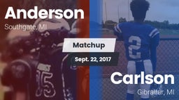 Matchup: Anderson  vs. Carlson  2017