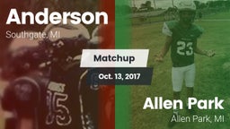 Matchup: Anderson  vs. Allen Park  2017