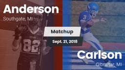 Matchup: Anderson  vs. Carlson  2018