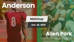 Matchup: Anderson  vs. Allen Park  2019