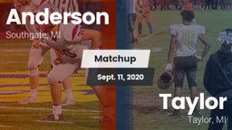 Matchup: Anderson  vs. Taylor  2020