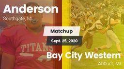 Matchup: Anderson  vs. Bay City Western  2020