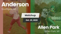 Matchup: Anderson  vs. Allen Park  2020