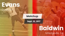 Matchup: Evans  vs. Baldwin  2017