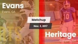 Matchup: Evans  vs. Heritage  2017