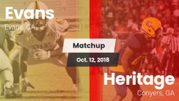 Matchup: Evans  vs. Heritage  2018