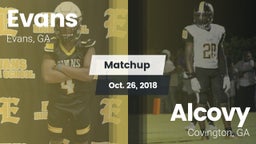Matchup: Evans  vs. Alcovy  2018