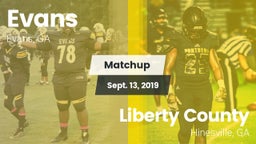 Matchup: Evans  vs. Liberty County  2019