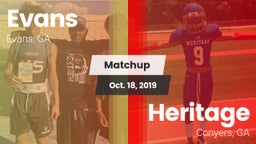 Matchup: Evans  vs. Heritage  2019