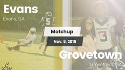 Matchup: Evans  vs. Grovetown  2019