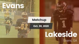 Matchup: Evans  vs. Lakeside  2020