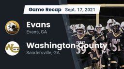 Recap: Evans  vs. Washington County  2021