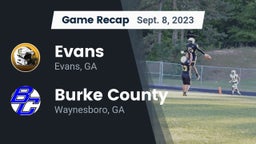 Recap: Evans  vs. Burke County  2023