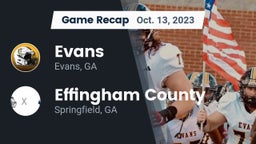 Recap: Evans  vs. Effingham County  2023