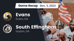 Recap: Evans  vs. South Effingham  2023