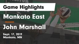 Mankato East  vs John Marshall  Game Highlights - Sept. 17, 2019