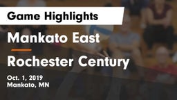 Mankato East  vs Rochester Century  Game Highlights - Oct. 1, 2019