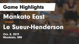 Mankato East  vs Le Sueur-Henderson  Game Highlights - Oct. 8, 2019