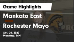 Mankato East  vs Rochester Mayo  Game Highlights - Oct. 20, 2020