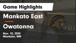 Mankato East  vs Owatonna  Game Highlights - Nov. 10, 2020